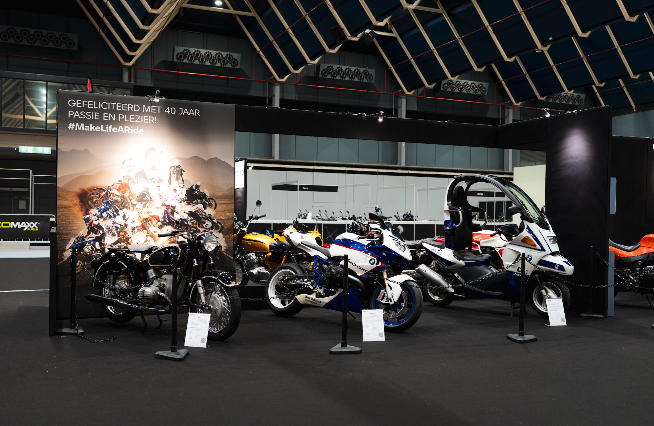 Tentoonstelling BMW motoren